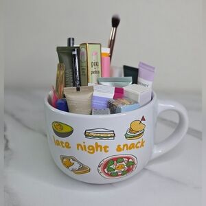 Assorted Ipsy Products In An Oversized Gudetama Mug - Sample Sizes - New